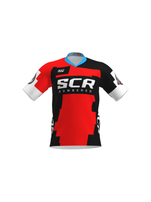 Podiumwear Men's Silver Short Sleeve MTB Jersey - New Fabric 2025!