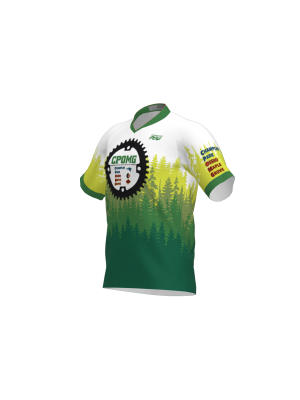 Podiumwear Men's Silver Short Sleeve MTB Jersey - New Fabric 2025!