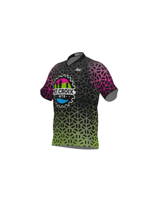 Podiumwear Men's Silver Short Sleeve MTB Jersey - New Fabric 2025!