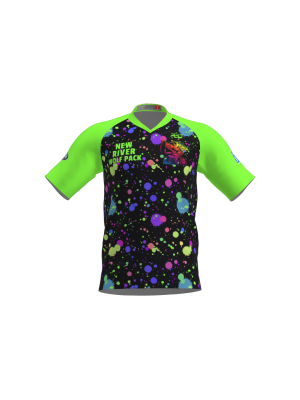 Podiumwear Men's Silver Short Sleeve MTB Jersey - New Fabric 2025!