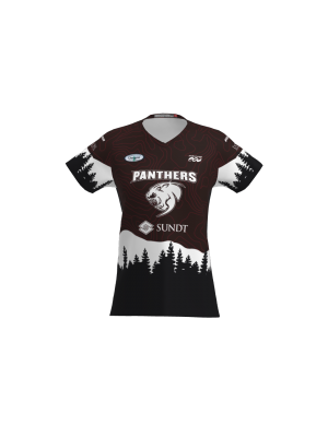 Podiumwear Women's Silver Short Sleeve MTB Jersey - NEW FABRIC 2025!