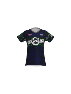 Podiumwear Women's Silver Short Sleeve MTB Jersey - NEW FABRIC 2025!