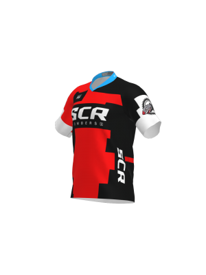 Podiumwear Men's Silver Short Sleeve MTB Jersey - New Fabric 2025!
