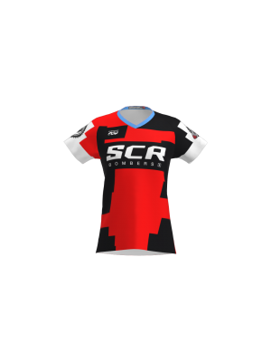 Podiumwear Women's Silver Short Sleeve MTB Jersey - NEW FABRIC 2025!