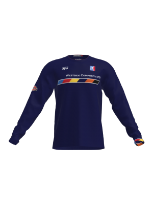 Podiumwear Unisex Silver Long Sleeve Tech Tee - New Fabric 2025!