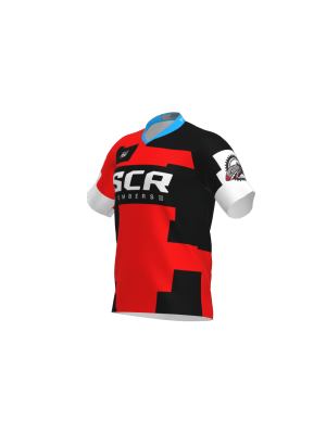 Podiumwear Men's Silver Short Sleeve MTB Jersey - New Fabric 2025!