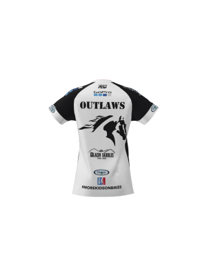 Podiumwear Women's Silver Short Sleeve MTB Jersey - NEW FABRIC 2025!