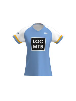 Podiumwear Women's Silver Short Sleeve MTB Jersey - NEW FABRIC 2025!