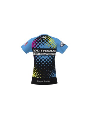 Podiumwear Women's Silver Short Sleeve MTB Jersey - NEW FABRIC 2025!