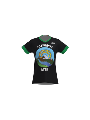 Podiumwear Women's Silver Short Sleeve MTB Jersey - NEW FABRIC 2025!