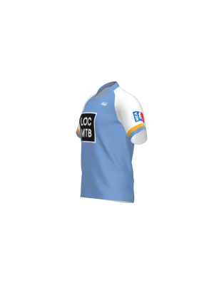 Podiumwear Men's Silver Short Sleeve MTB Jersey - New Fabric 2025!