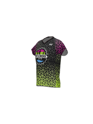 Podiumwear Women's Silver Short Sleeve MTB Jersey - NEW FABRIC 2025!