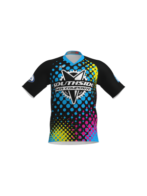 Podiumwear Men's Silver Short Sleeve MTB Jersey - New Fabric 2025!