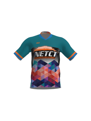 Podiumwear Men's Silver Short Sleeve MTB Jersey - New Fabric 2025!