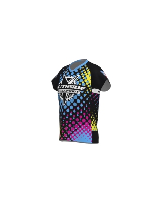 Podiumwear Women's Silver Short Sleeve MTB Jersey - NEW FABRIC 2025!