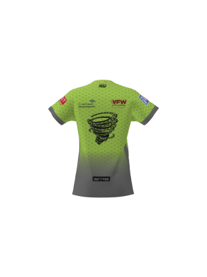 Podiumwear Women's Silver Short Sleeve MTB Jersey - NEW FABRIC 2025!