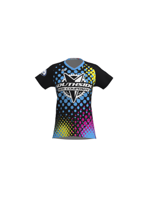Podiumwear Women's Silver Short Sleeve MTB Jersey - NEW FABRIC 2025!
