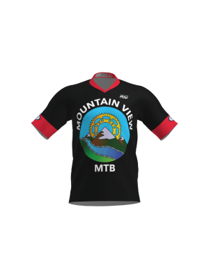 Podiumwear Men's Silver Short Sleeve MTB Jersey - New Fabric 2025!