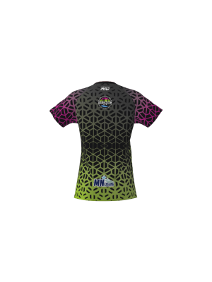 Podiumwear Women's Silver Short Sleeve MTB Jersey - NEW FABRIC 2025!