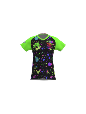 Podiumwear Women's Silver Short Sleeve MTB Jersey - NEW FABRIC 2025!