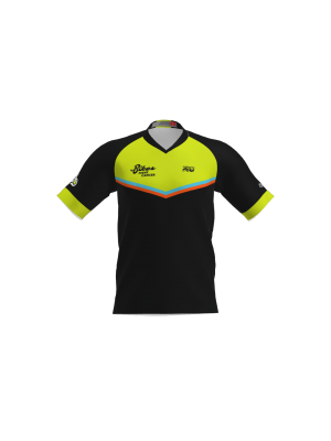 Podiumwear Men's Silver Short Sleeve MTB Jersey - New Fabric 2025!