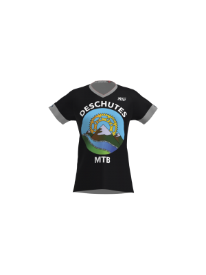 Podiumwear Women's Silver Short Sleeve MTB Jersey - NEW FABRIC 2025!
