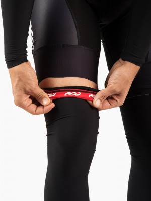 Podiumwear Dyed Black Legwarmers