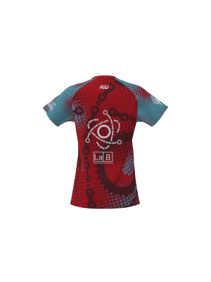 Podiumwear Women's Silver Short Sleeve MTB Jersey - NEW FABRIC 2025!
