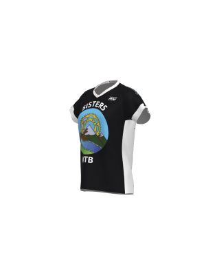 Podiumwear Women's Silver Short Sleeve MTB Jersey - NEW FABRIC 2025!