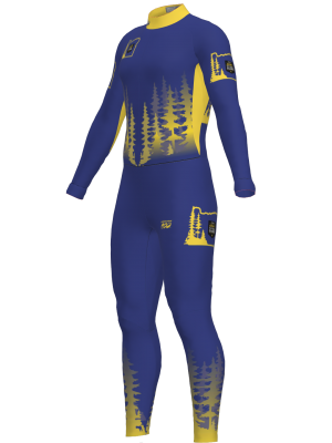 Podiumwear Unisex Gold One-Piece Race Suit