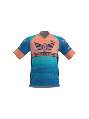 Podiumwear Men's Silver Short Sleeve MTB Jersey - New Fabric 2025!