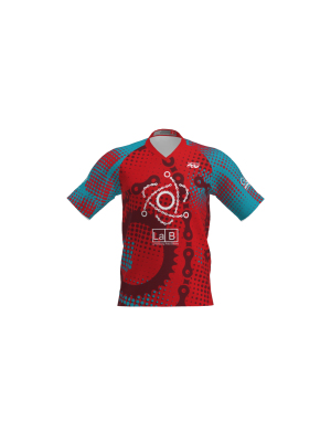 Podiumwear Men's Silver Short Sleeve MTB Jersey - New Fabric 2025!