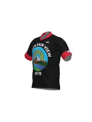 Podiumwear Men's Silver Short Sleeve MTB Jersey - New Fabric 2025!