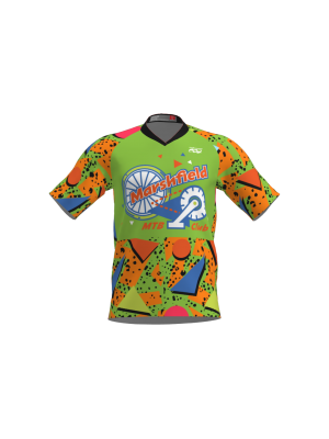 Podiumwear Men's Silver Short Sleeve MTB Jersey - New Fabric 2025!