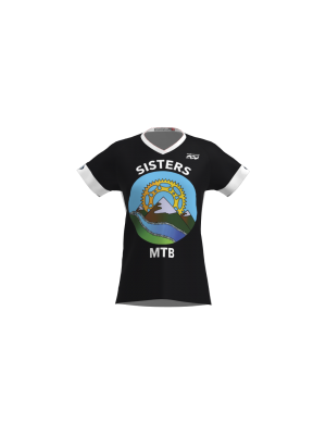 Podiumwear Women's Silver Short Sleeve MTB Jersey - NEW FABRIC 2025!
