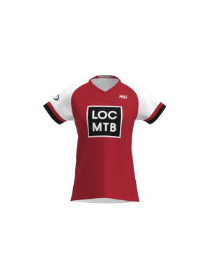 Podiumwear Women's Silver Short Sleeve MTB Jersey - NEW FABRIC 2025!