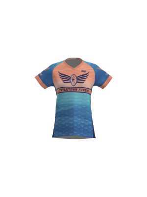 Podiumwear Women's Silver Short Sleeve MTB Jersey - NEW FABRIC 2025!