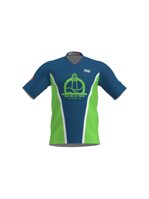 Podiumwear Men's Silver Short Sleeve MTB Jersey - New Fabric 2025!