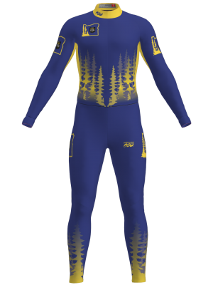 Podiumwear Unisex Gold One-Piece Race Suit