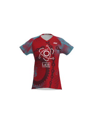 Podiumwear Women's Silver Short Sleeve MTB Jersey - NEW FABRIC 2025!