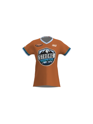 Podiumwear Women's Silver Short Sleeve MTB Jersey - NEW FABRIC 2025!