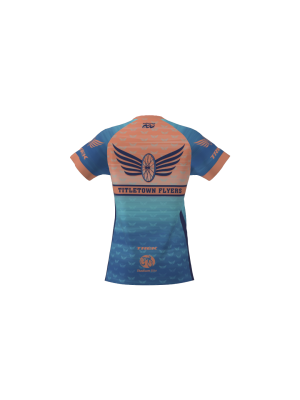 Podiumwear Women's Silver Short Sleeve MTB Jersey - NEW FABRIC 2025!
