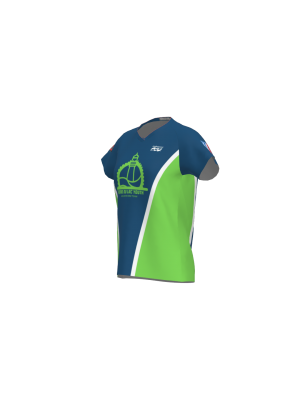 Podiumwear Women's Silver Short Sleeve MTB Jersey - NEW FABRIC 2025!