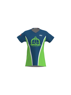 Podiumwear Women's Silver Short Sleeve MTB Jersey - NEW FABRIC 2025!