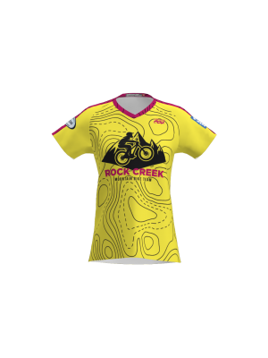 Podiumwear Women's Silver Short Sleeve MTB Jersey - NEW FABRIC 2025!