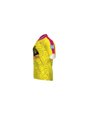 Podiumwear Men's Silver Short Sleeve MTB Jersey - New Fabric 2025!