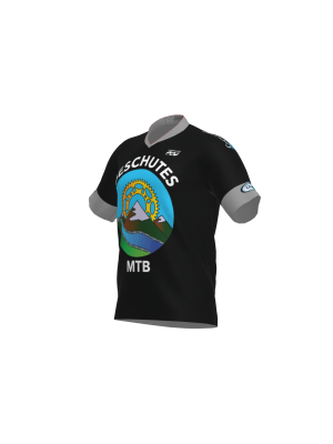 Podiumwear Men's Silver Short Sleeve MTB Jersey - New Fabric 2025!