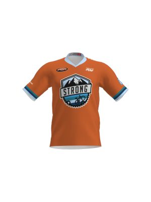 Podiumwear Men's Silver Short Sleeve MTB Jersey - New Fabric 2025!