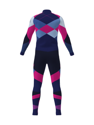 Podiumwear Unisex Silver Two-Piece Race Suit