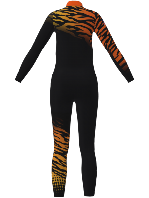 Podiumwear Women's Gold Two-Piece Race Suit